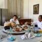 Menteri Pertahanan Prabowo Subianto makan siang bersama Presiden Joko Widodo di Istana Bogor. (Instagram.com/@prabowo)