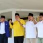 Ketua Umum Partai Gerindra Prabowo Subianto bersama Ketuam Umum Partai Golkar Airlangga Hartarto, Ketua Umum ZUlkifli Hasan dan Ketua Umum PKB Muhaimin Iskandar. (Dok. Tim Media Prabowo Subainto)

