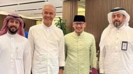 Menparekraf Sandiaga Uno bersama Gubernur Jawa Tengah Ganjar Pranowo. (Instagram.com/@rhuqby.adeanasubay)