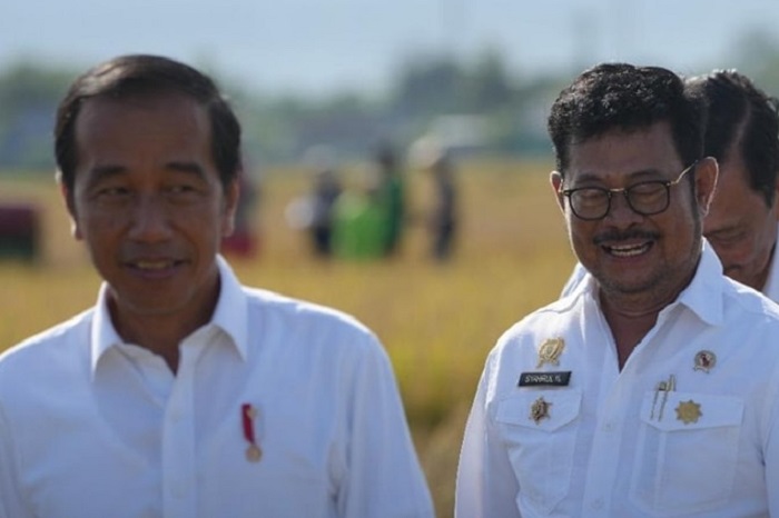 Presiden Joko Widodo bersma Mantan Menteri Pertanian Syahrul Yasin Limpo. (Facbook.com/@Syahrul Yasin Limpo)