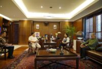 Menteri Pertahanan Prabowo Subianto menemui Menteri Luar Negeri Retno Marsudi. (Dok Tim Media Prabowo Subianto)