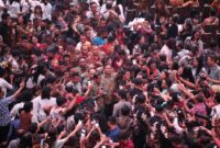 Menteri Pertahanan Prabowo Subianto menghadiri Acara perayaan Natal Nasional 2023 di Gereja Bethany Nginden, Surabaya, Jawa Timur, Rabu 27 Desember 2023. (Dok. Tim Media Prabowo)