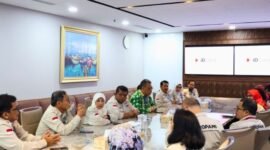 Silahturahmi strategis Direksi Perkumpulan Profesi Pasar Modal Indonesia (PROPAMI) dengan PT. Kliring Penjaminan Efek Indonesia (KPEI), Jakarta (18/1/24). (Doc.Ist)