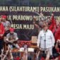 Capres nomer urut 2 Prabowo Subianto saat menghadiri acara Bahaupm Bide Bahana (Silaturahmi) di Kafe Kluwi, Pontianak, Kalimantan Barat, Sabtu (20/1/2024). (Dok. TKN Prabowo Gibran) 