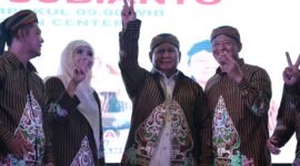 Calon Presiden nomor urut 2, Prabowo Subianto, Menghadiri Deklarasi Pujakesuma Jambi ini digelar di Abadi Convention Center (ACC), Jambi.. (Dok. Tim Media Prabowo-Gibran)
