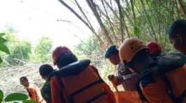 Seorang santri di Kabupaten Madiun, Jawa Timur, ditemukan tewas tenggelam di Bengawan Madiun. (Dok. BPBD Kabupaten Magetan)