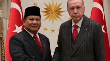 Calon Presiden Prabowo Subianto mendapat ucapan selamat atas keunggulan di Pilpres dari Presiden Turkiye Recep Tayyip Erdogan. (Dok. Tim Media Prabowo Subianto)