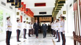 Menteri Pertahanan RI Prabowo Subianto menerima kunjungan Wakil Perdana Menteri yang sekaligus menjabat sebagai Menteri Pertahanan Australia, Richard Marles di kantor Kemhan RI,. (Dok. Tim Media Prabowo)


