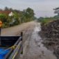 Luapan air yang merendam pemukiman warga, sedikitnya wilayah 3 RT, di Desa Bantarsari, kecamatan Bantarsari, Kabupaten Cilacap mulai surut, Sabtu (2/3/2024). (Dok. BPBD Kabupaten Cilacap)

