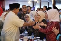 Acara silaturahmi kebangsaan bersama muslimat NU dan unsur-unsur relawan di Padepokan Garuda Yaksa, Hambalang. (Dok. Tiim Media Prabowo)