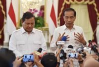 Presiden Joko Widodo bersama Capres nomor urut 2, Prabowo Subianto. (Dok. Presidenri.go.id)