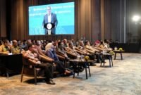 Foto : Konvensi Nasional RSKKNI Perkuat Kompetensi dan Perlindungan Konsumen di Sektor Jasa Keuangan di Double Tree by Hilton Honors Hotel di Surabaya (9/7/24). (Doc.Ist)