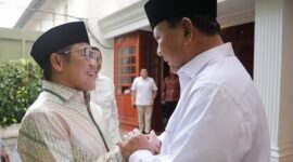 Presiden terpilih Prabowo Subianto Bersama Ketua Umum PKB Muhaimin Iskandar. (Facebook.com @A Muhaimin Iskandar)