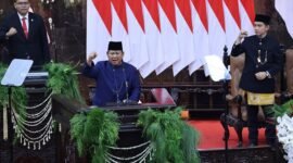 Pidato perdana Presiden RI, Prabowo Subianto. (Dok. Tim Media Prabowo)