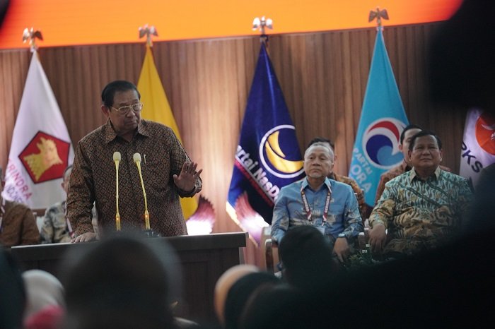 Silaturahmi Koalisi Indonesia Maju di Padepokan Garuda Yaksa, Hambalang, Bogor, Jawa Barat. (Dok. Tim Media Prabowo)

